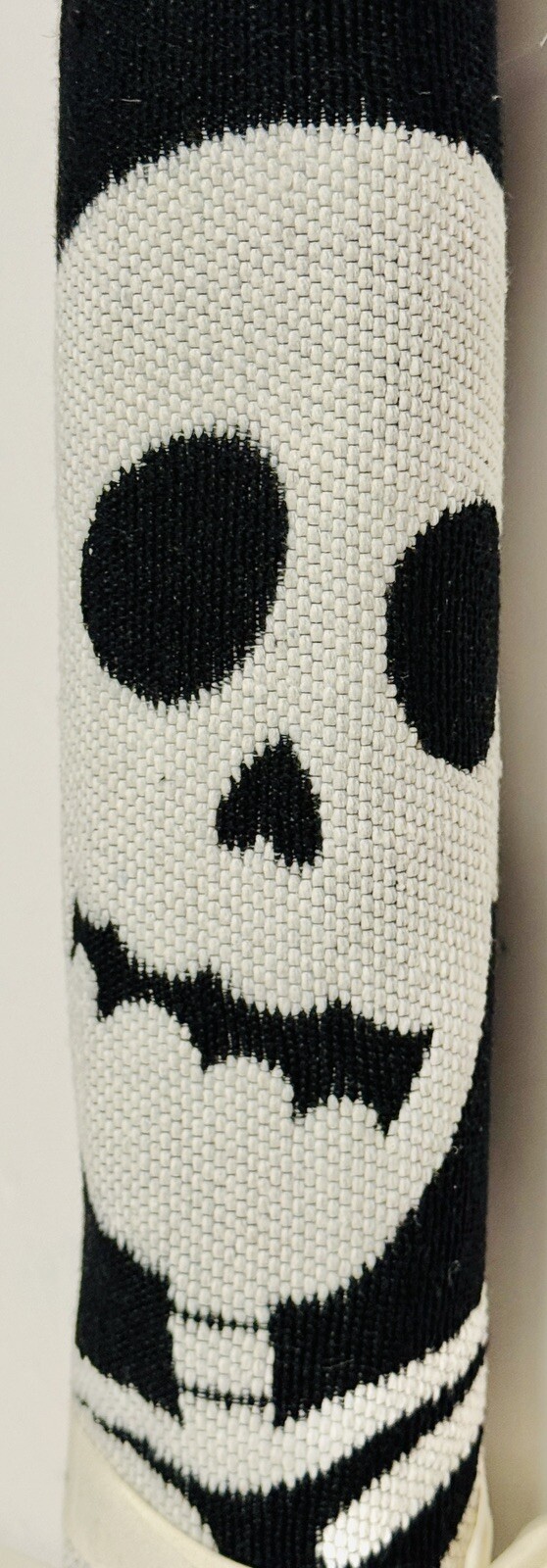 Place & Time Halloween Skeletons Rug Black & White Black Fringe 2’X3’ Goth