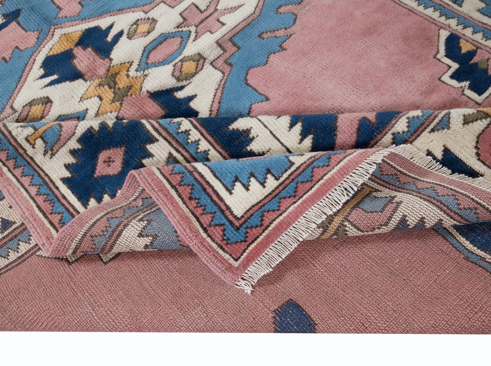 5.5×8 Ft Contemporary Handmade Turkish Area Rug, Hand Knotted Village Carpet