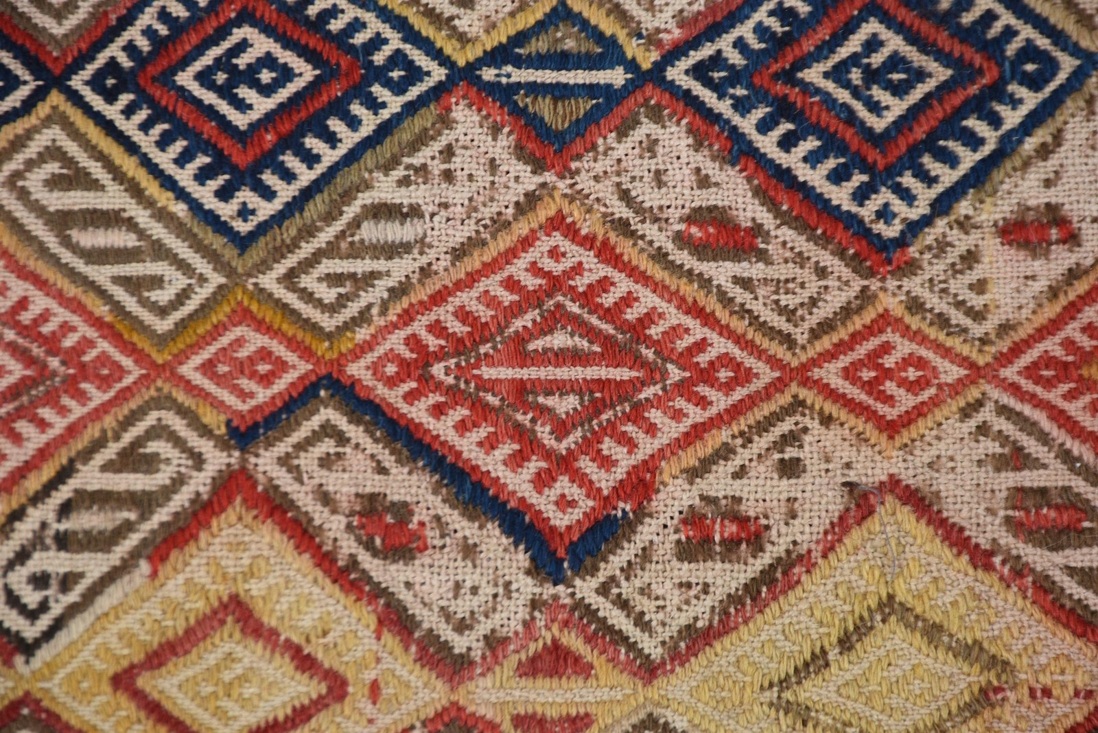 4,3×10 ft Vintage Turkish Rug, Large Rug, Red Wool Rug