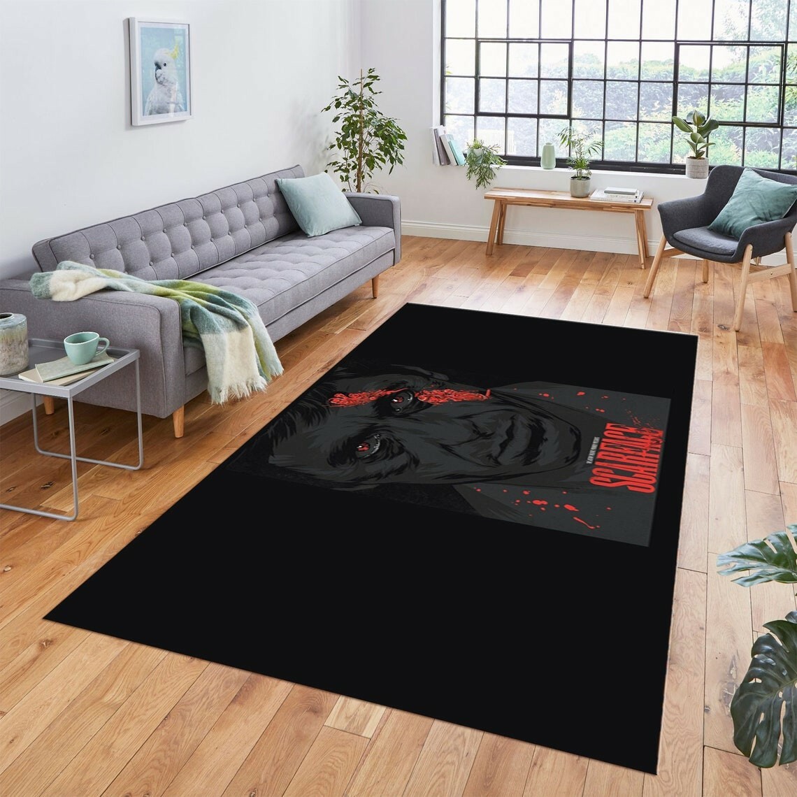Scarface Retro,Fan Rug,Area Rug,Non Slip Floor Carpet,Modern Rug 100×150 cm