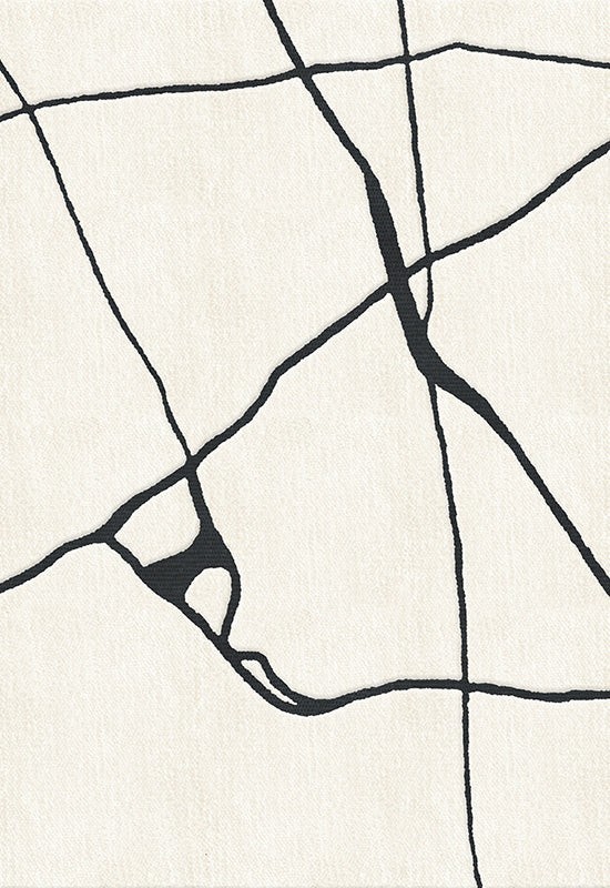Hand Tufted Black and White Rug – 100% Wool Handmade Rugs Any Room