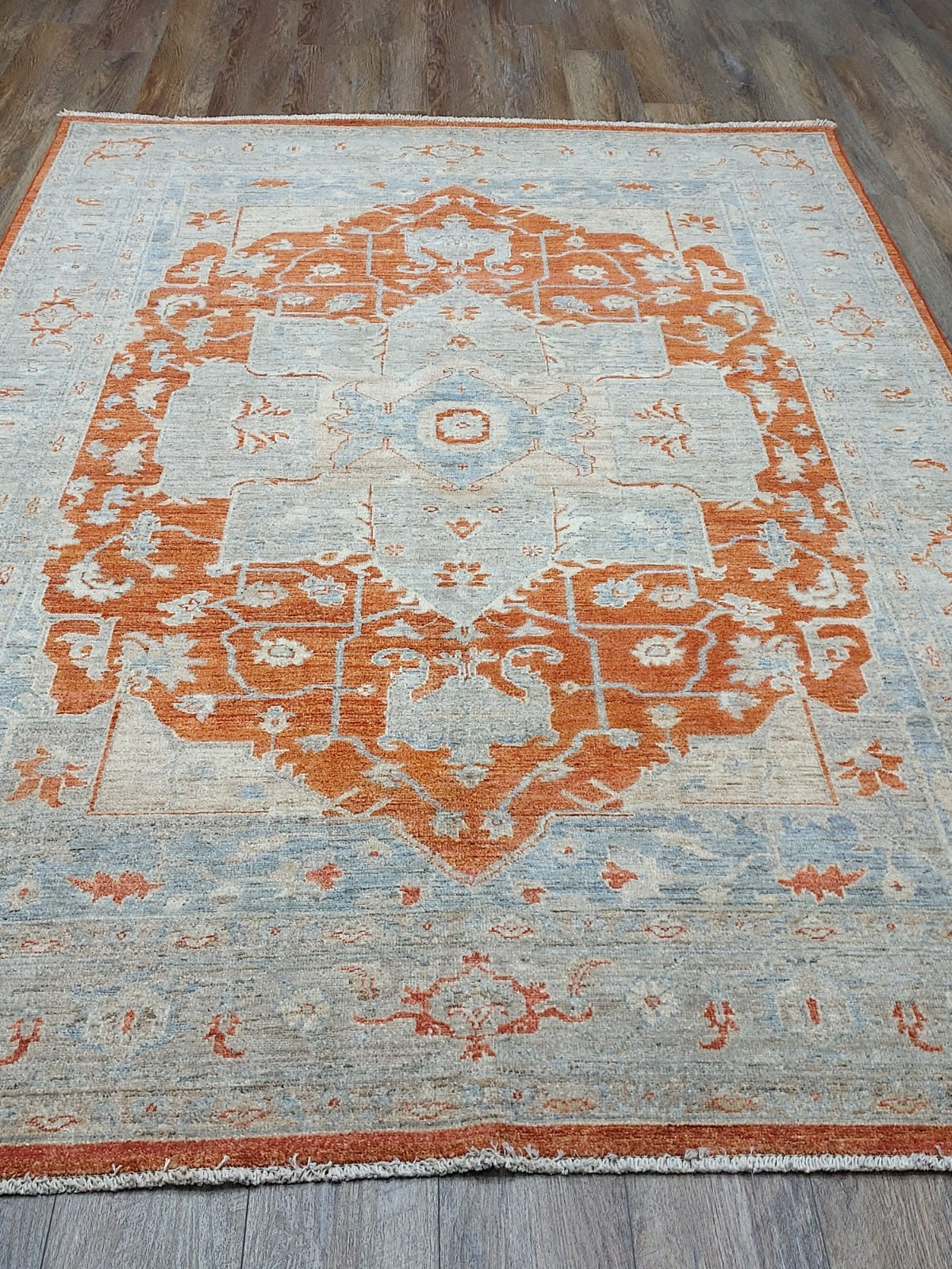 Anatolian Turkish RugGeometric Kazak HandMade Anatolian Turkish Tribal Rug,6x9Ft