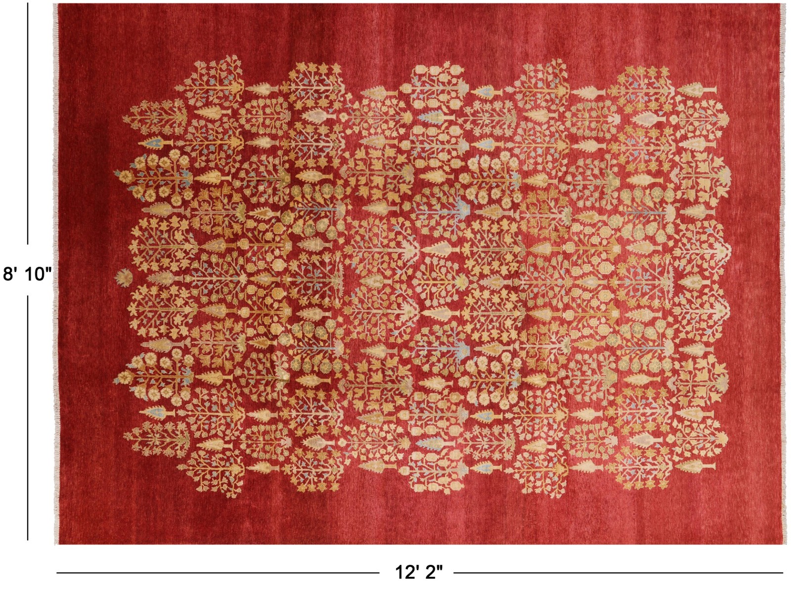 Ziegler Hand Knotted Rug 8′ 10″ X 12′ 2″ – W1987