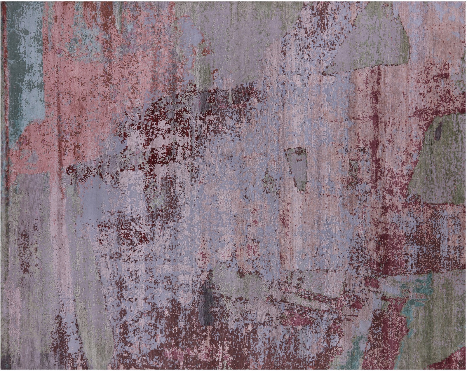 7′ 10″ X 10′ 0″ Abstract Modern Wool & Silk Handmade Rug – Q19880