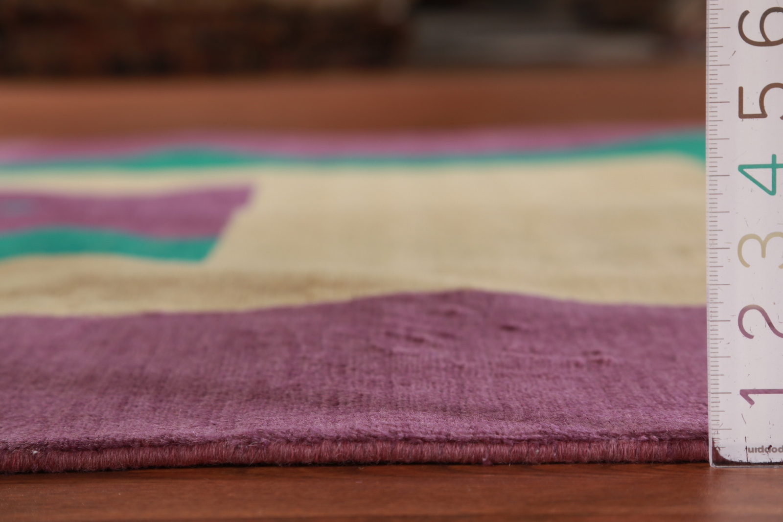 Elegant Handcrafted Modern Gabbeh Purple Wool Rug – Limited Edition” 5×7 ft