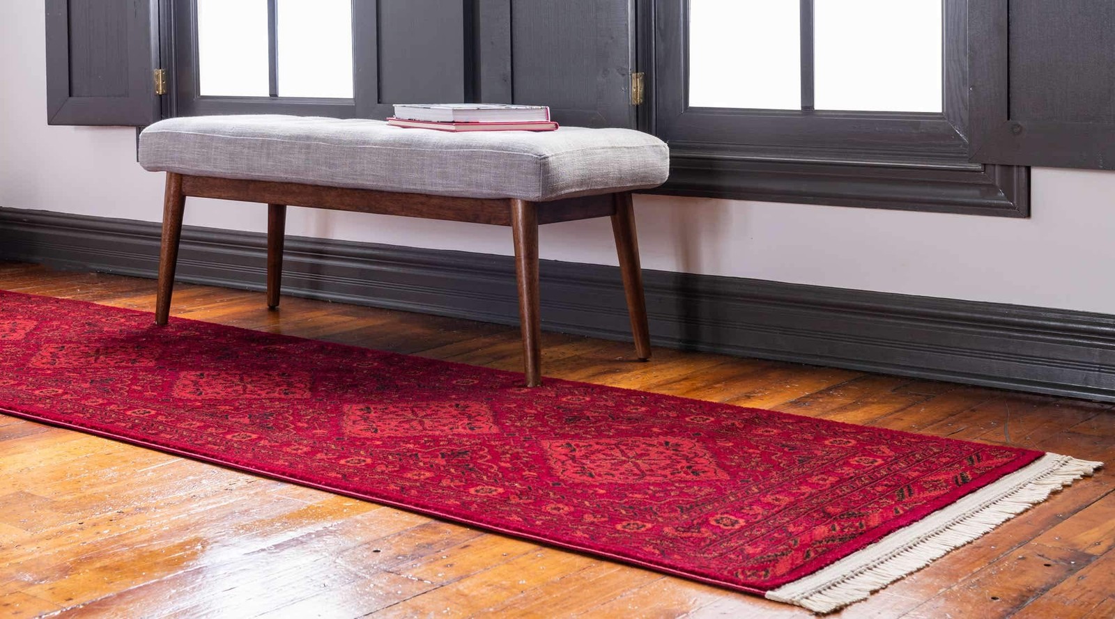 Tekke Collection Over-Dyed Saturated Traditional Torkaman Area Rug (2′ 7 x 10…