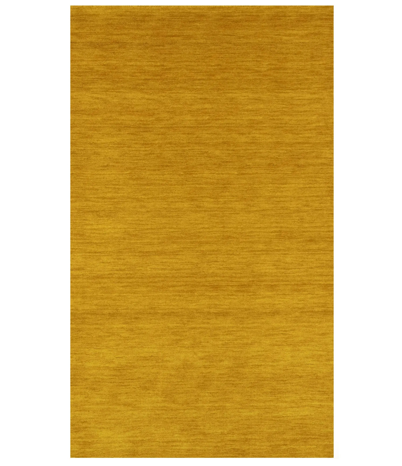 Marigold 2X3 ft Gabbeh Rug Modern Solid Style Wool Home Decor Carpet