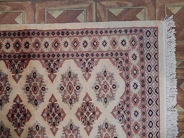 Ivory Silk Silk & Wool Handmade 3 x 4 Cosmic Latte Rug