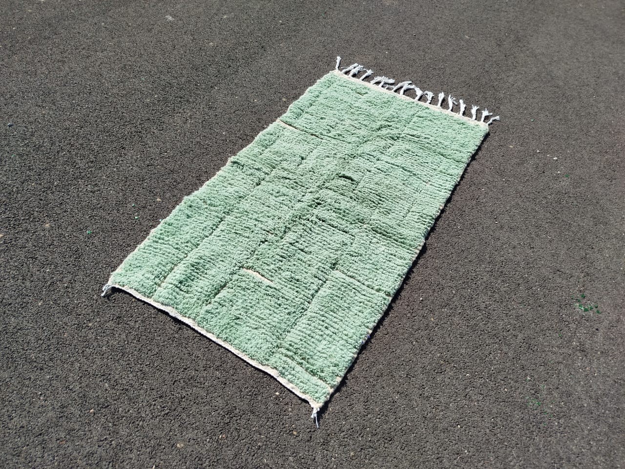 Moroccan Handmade Green Area Rug Kilim Living Room Cotton Berber rug carpet