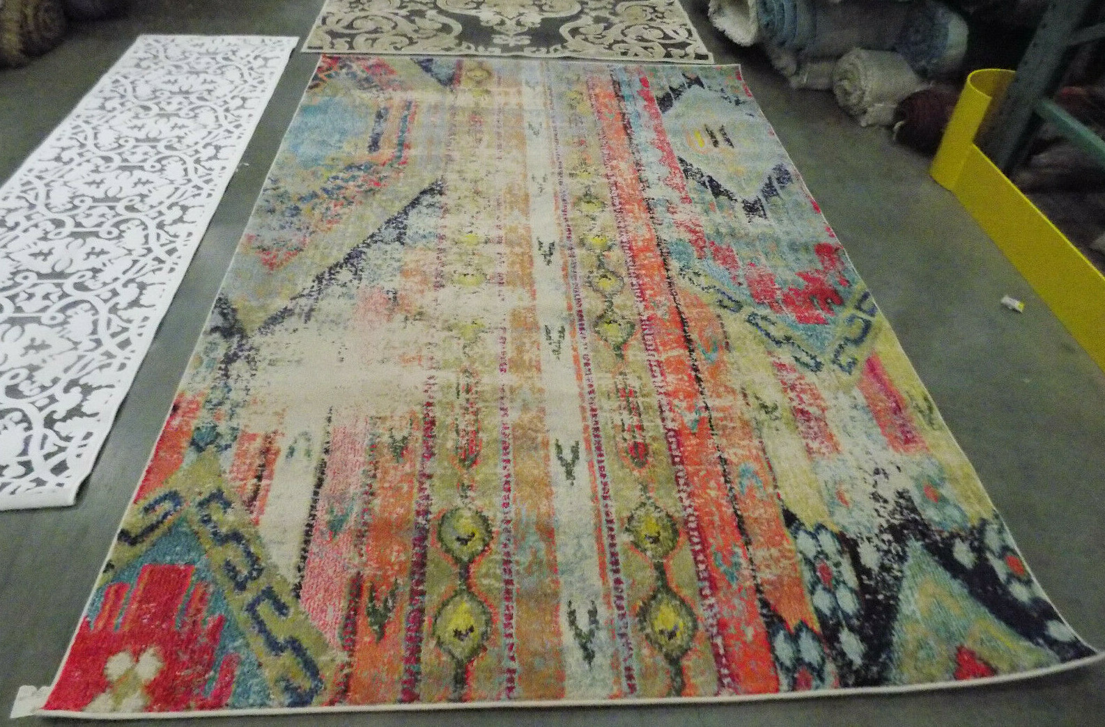 MULTI 5′-1″ X 7′-7″ Stained Rug, Reduced Price 1172573607 MNC222F-5
