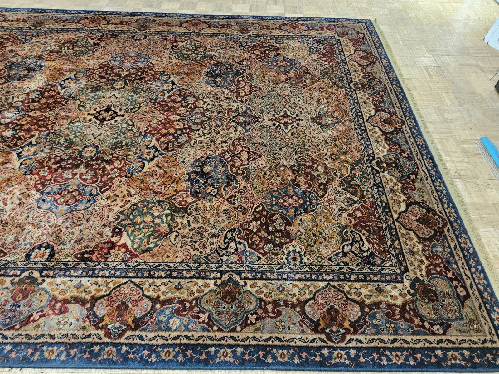 9×12 KARASTAN SAMOVAR TEAWASH KIRMAN PANEL – 903 100% WOOL RUG – GOOD CONDITION