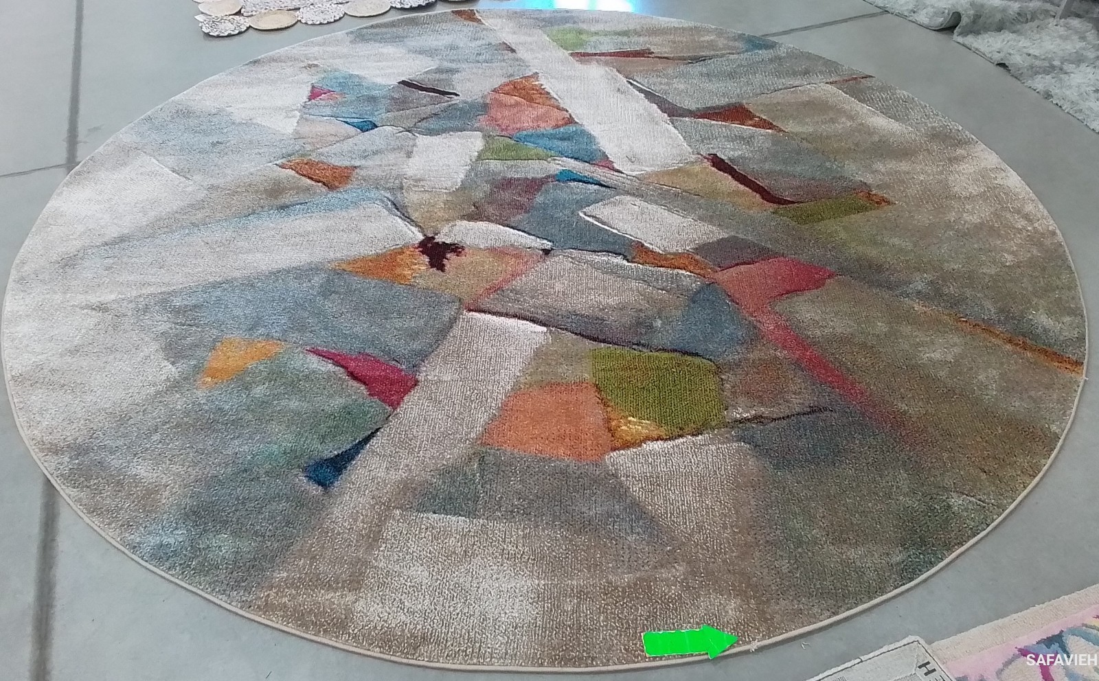 GREY / MULTI 10′-0″ x 10′-0″ Damaged Rug, Reduced Price 1172777482 PRL6937B-10R
