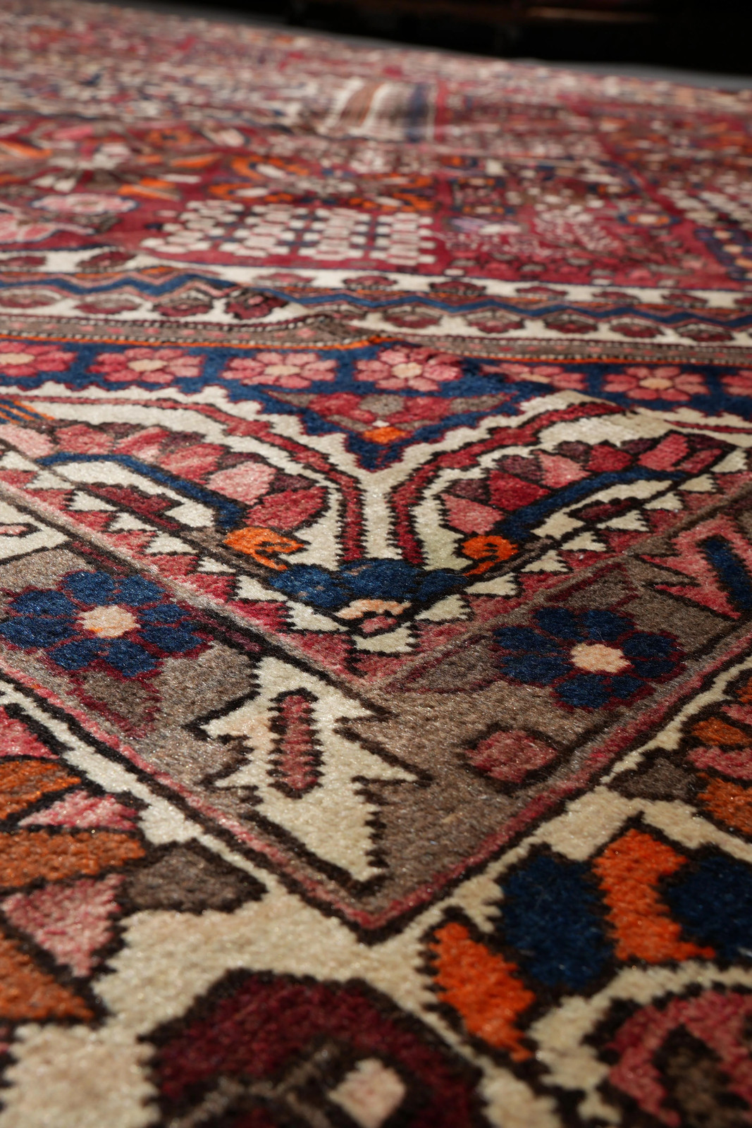 9 x 12.9 Semi-Antique Perrsian Joshagaan Rug #F-6994
