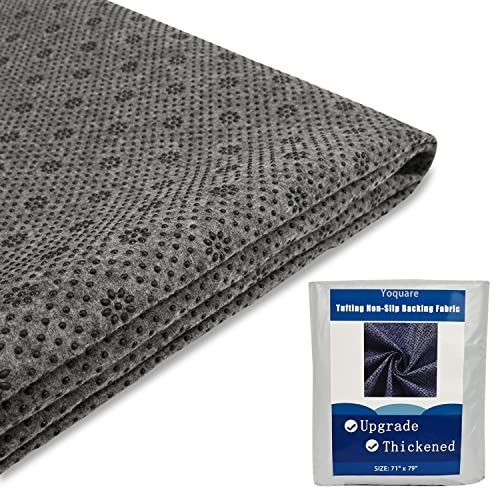 Non-Slip Tufting Cloth 2mm Thick Durable Rug Backing Fabric 71×79 Inch Supplies