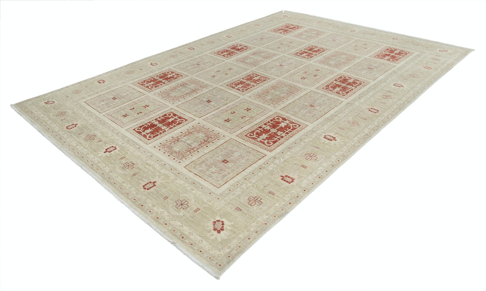 7.8×11.6 ft Decorative Wool Large Area Rug. Hand Knotted Carpet for Living Room