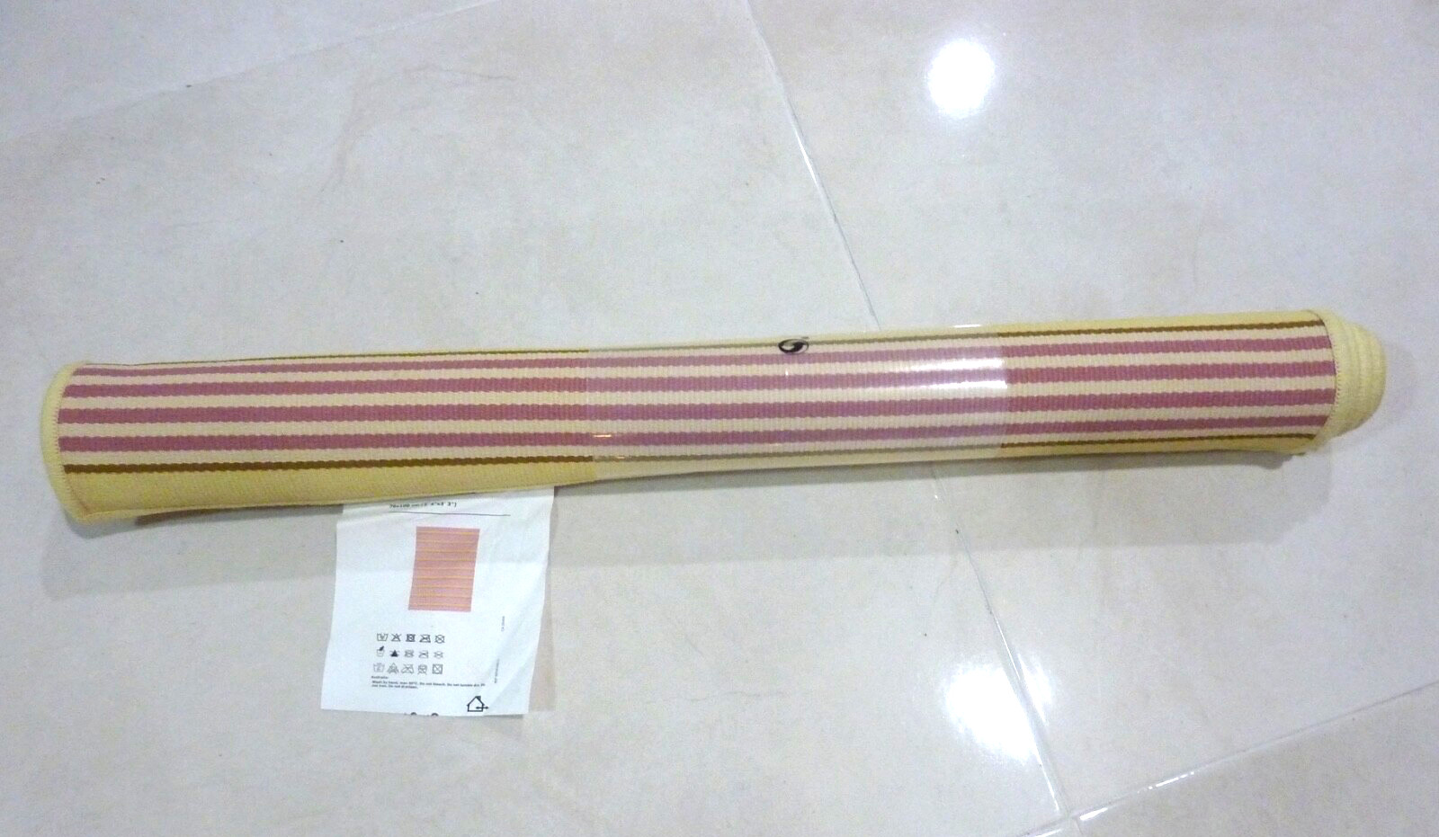 Ikea SOMMAR 2020 Rug BEACH Flat Woven in/out Yellow Pink 3’3″ x 2’4″ NEW