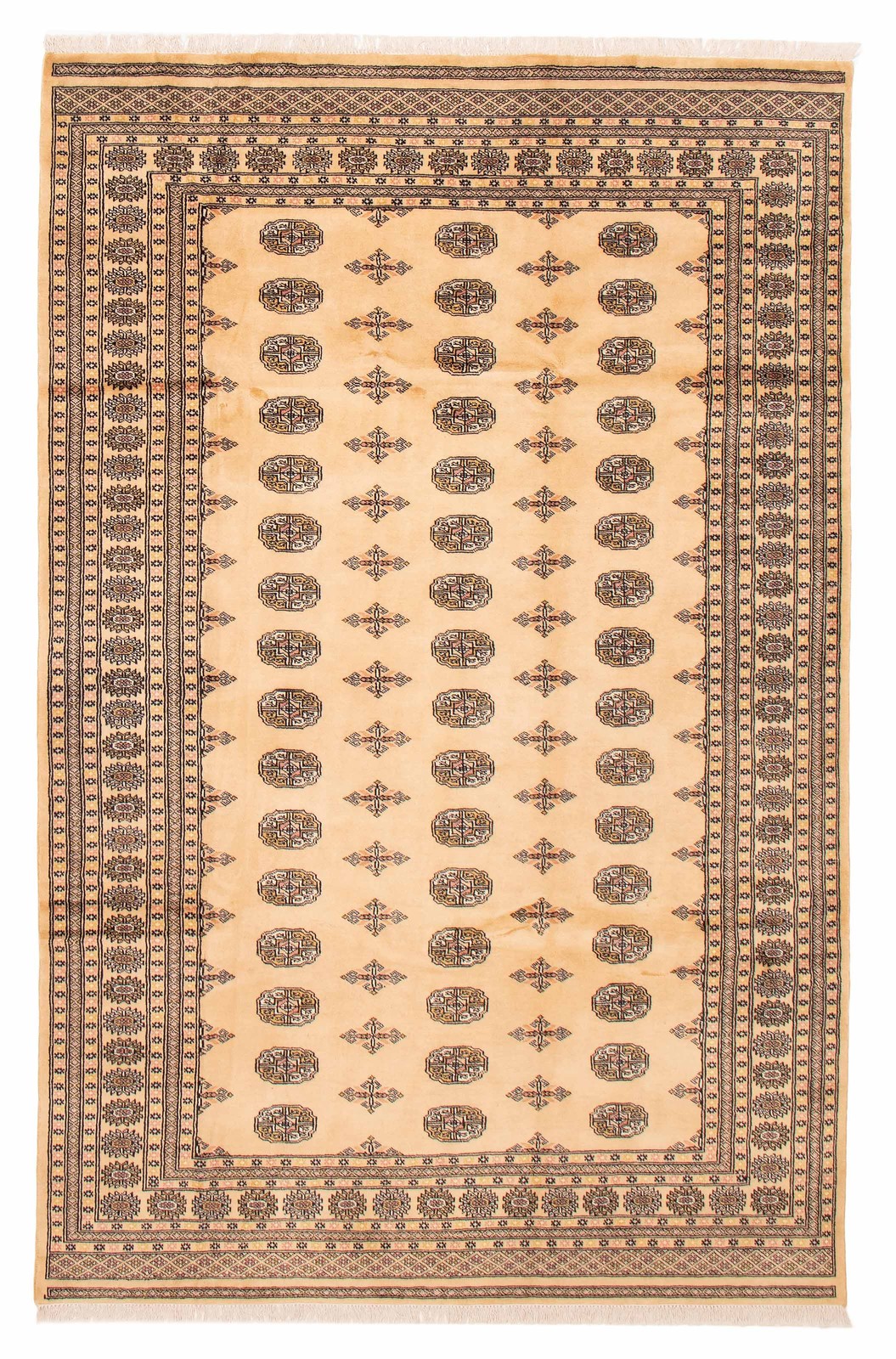 Hand Knotted Area Rug 6’6″ x 10’1″ Traditional Oriental Wool Carpet