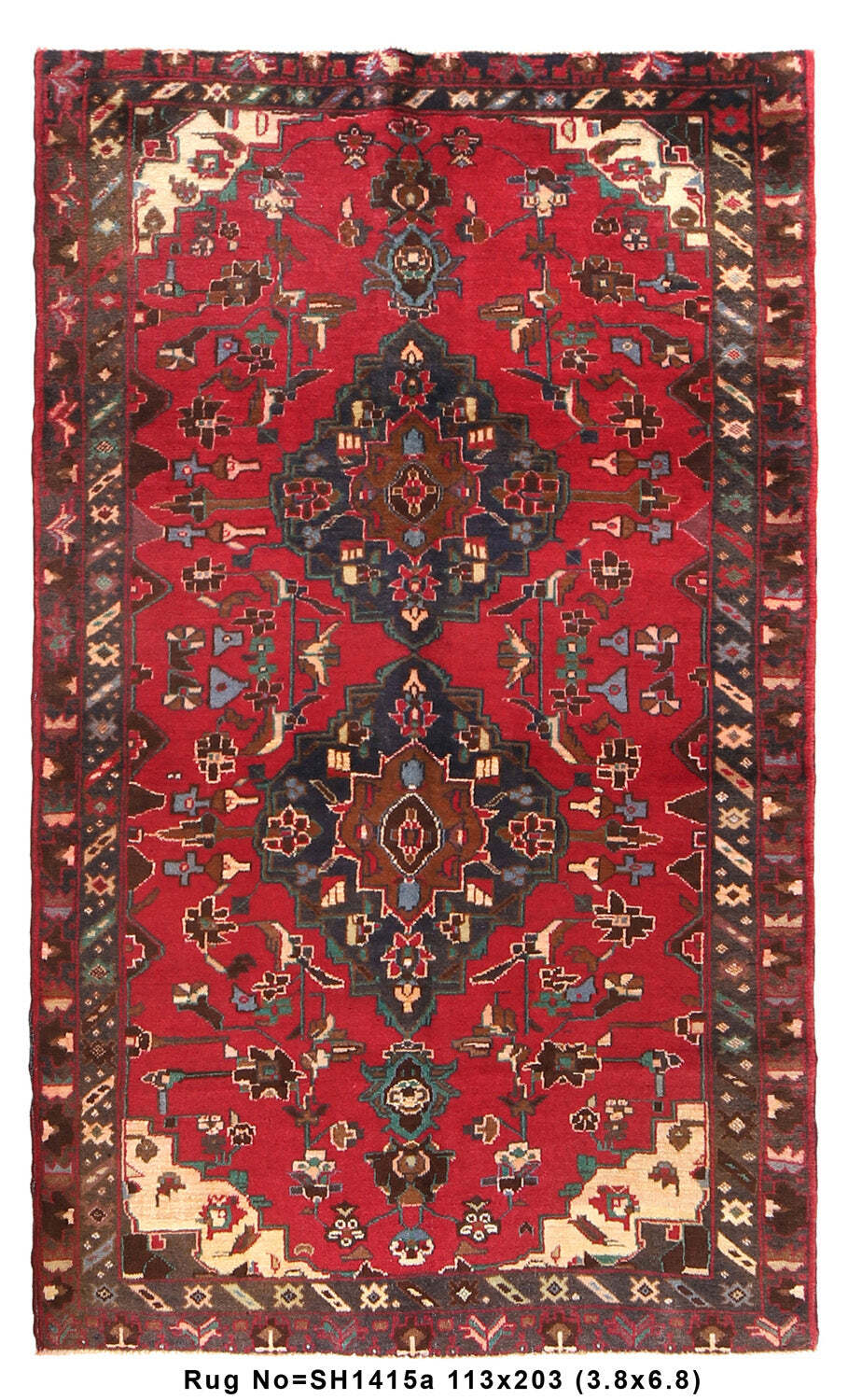 4′ x 7′ Tribbal Rug Shiraaz Baluchii # SH1415