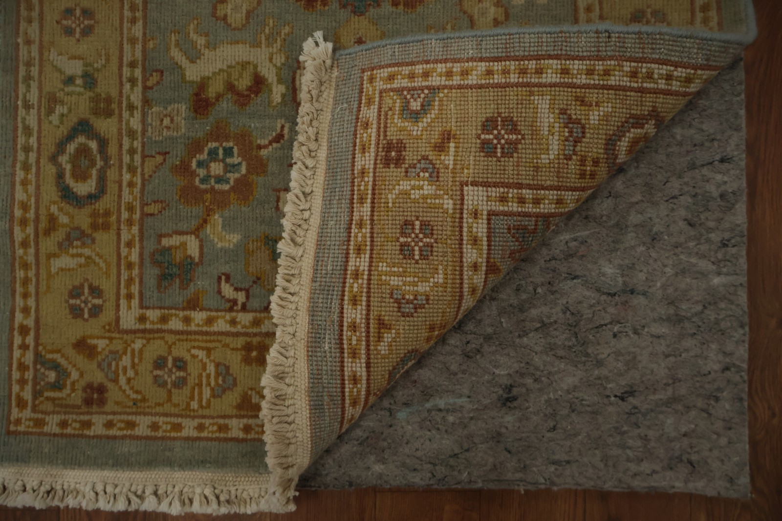 Classic Blue Ziegler Accent Rug Handmade Wool with Intricate Antique Pattern 2×4