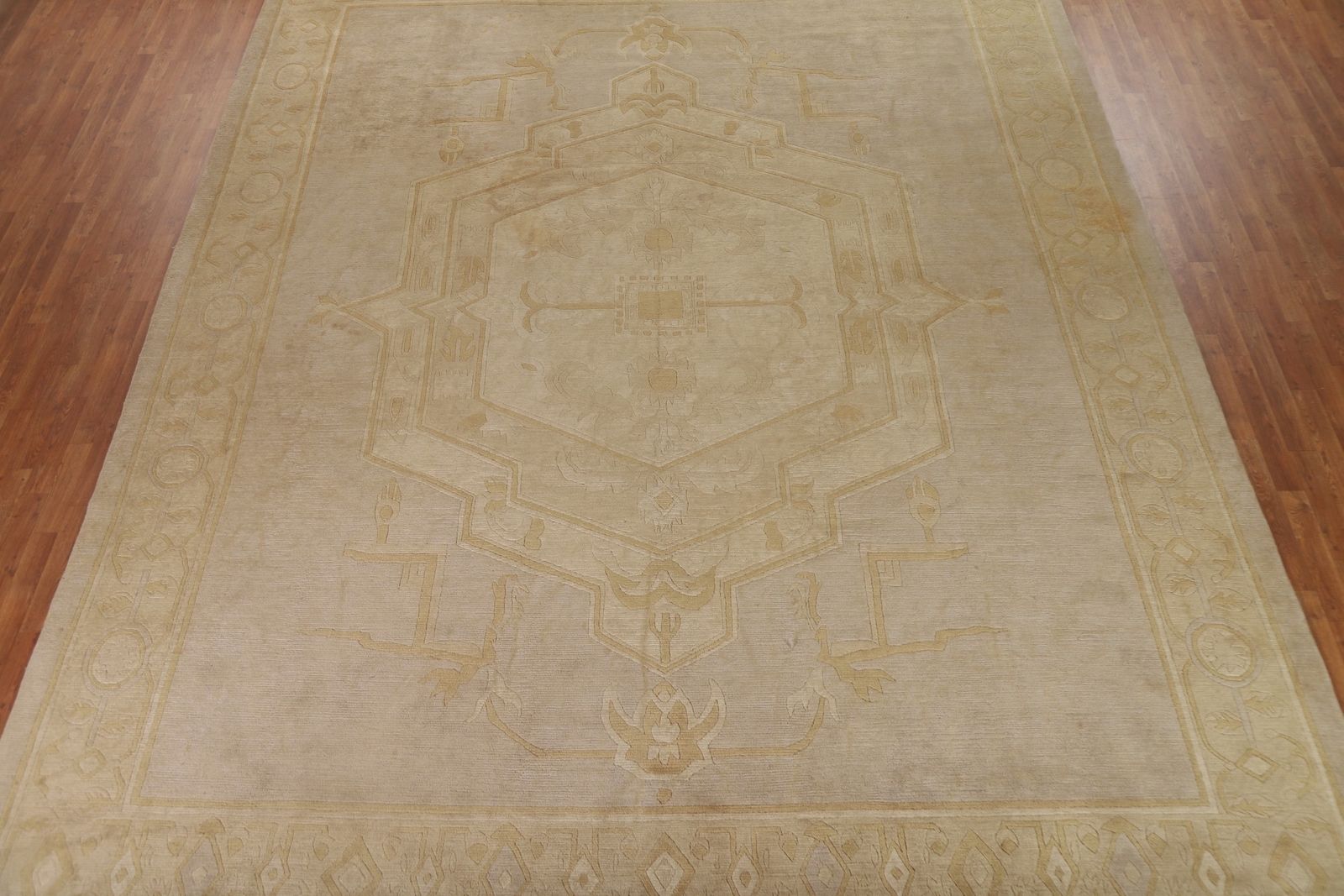 Vegetable Dye Nepalese Large Rug 12×15 Handmade Wool Oriental Carpet