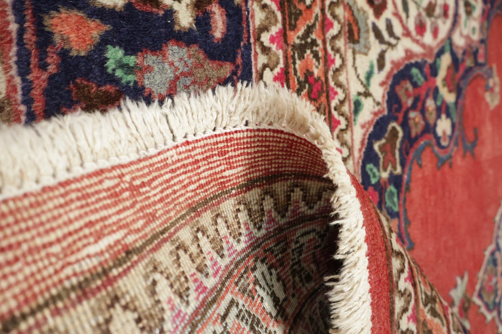 Oversized 7×11 Traditional Rug Hand-Knotted Wool Medallion Floral Carpet