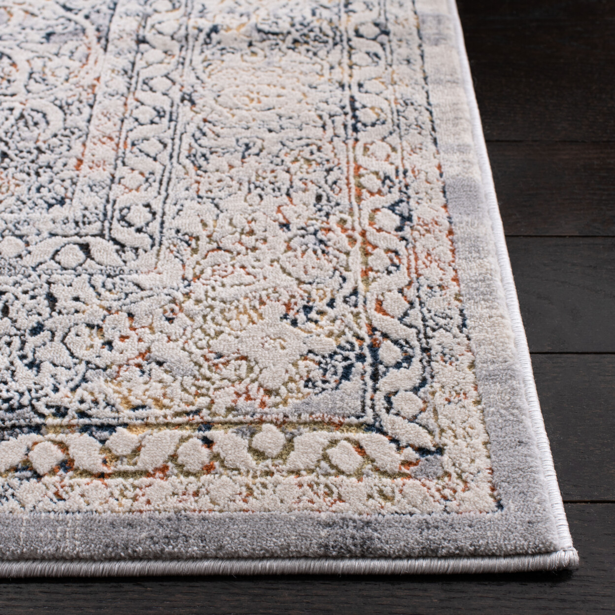 SAFAVIEH Alhambra Collection ALH628A Cream / Grey Rug