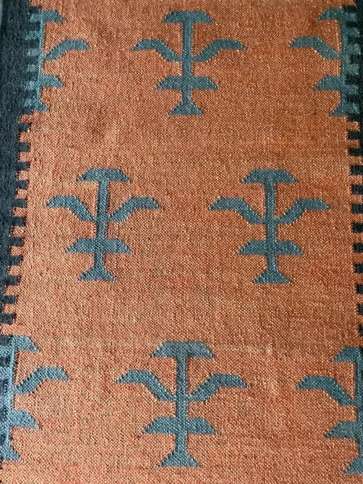 Navajo rug, tribal rug, southwestern rug Wool Jute Rug, Vintage Kilim Rug runner