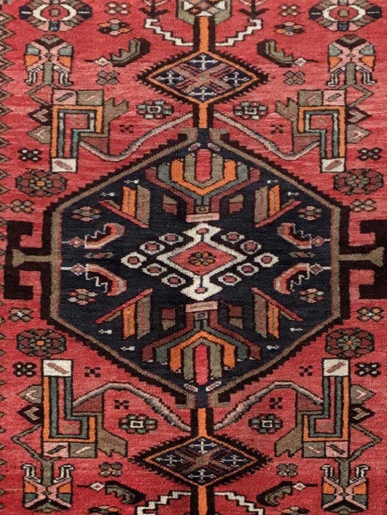 4 x 7 Perrsian Zanjaan Hamadan Rug GEOMETRIC Tribbal 81552
