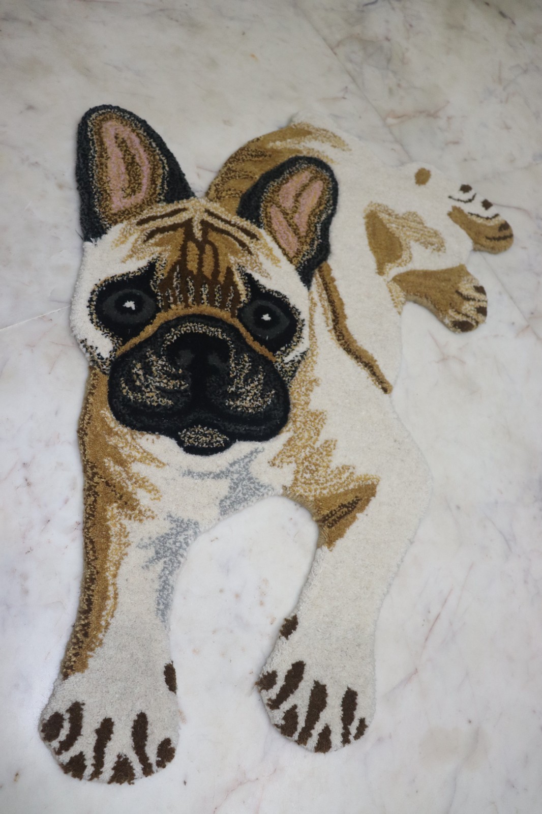 Cute French Bulldog Shaped Rug for Bedroom, Living Room, or Pet Lovers Gift