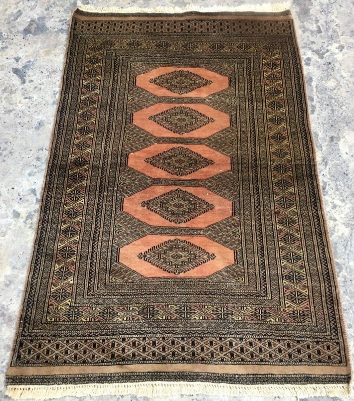 Vintage Rug,Afghan Rug,Turkish Rug,Boho Rug,Oushak Design Hand Knotted Rug 3x5ft