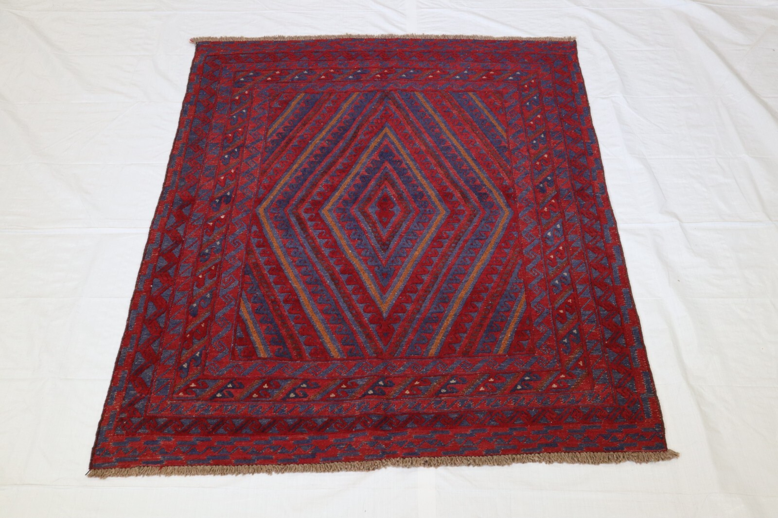 5’10” x 4’9″ ft. Afghan Oushak Hand Knotted Oriental Wool Rug