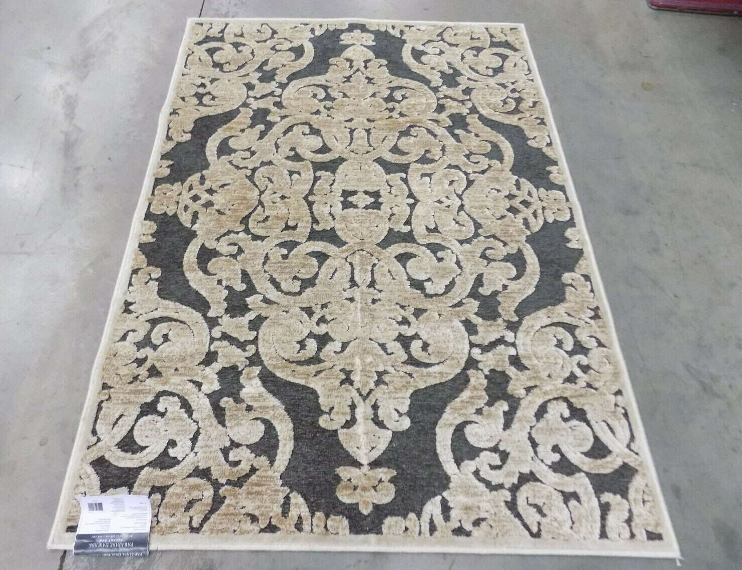 STONE 3′-3″ X 4′-7″ Stained Rug, Reduced Price 1172573097 PARB348-3430-3