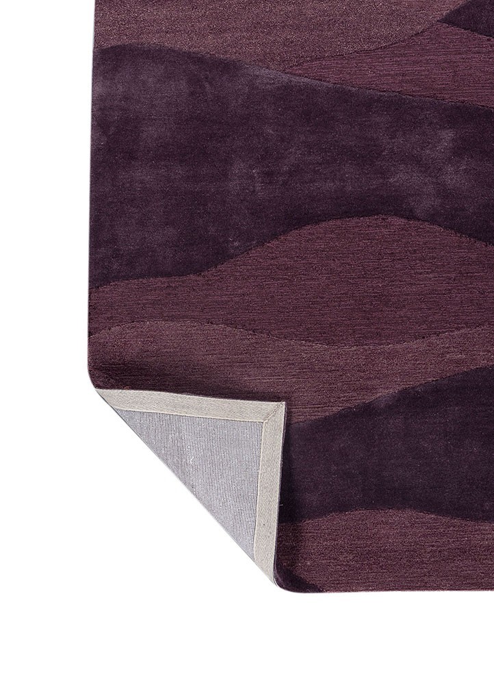 Continental plum hand tufted Rug Woolen Carpet wool and viscose for living room