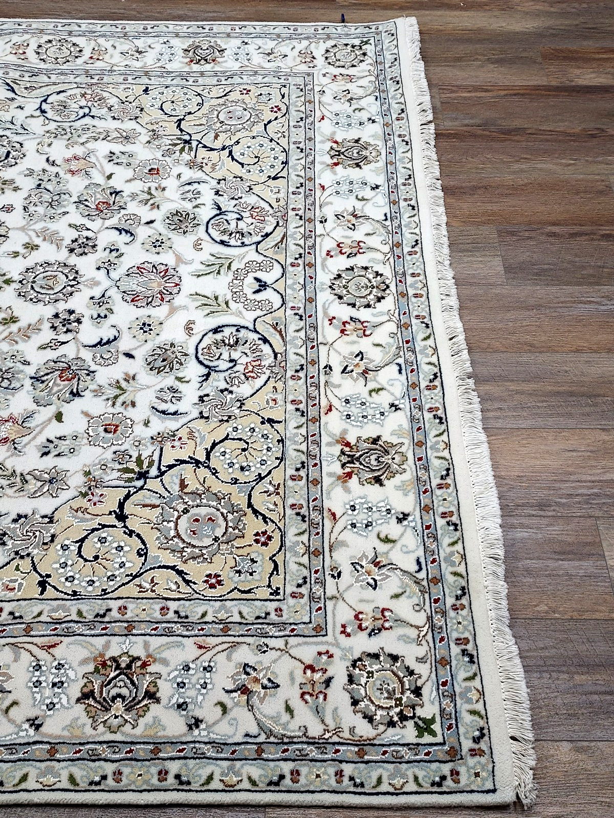 Turkish Silk&Wool HandMade Bohemian Tradition Royal Design Turkish Rug 6.5×8.5Ft