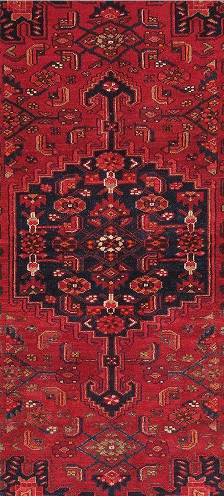 4.3 x 7 Red Perrsian Hamadan Rug 82595