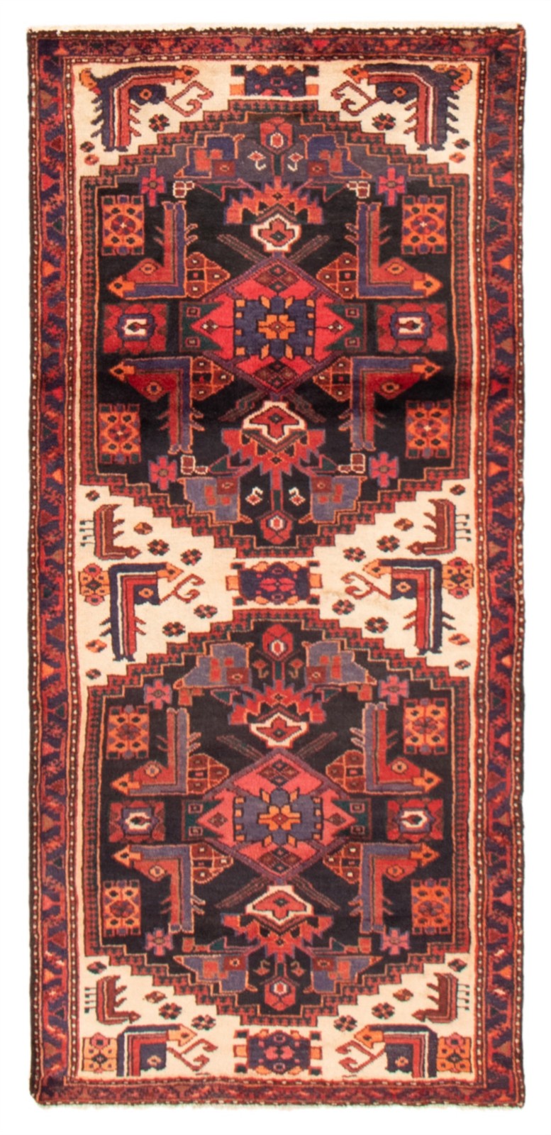 Traditional Vintage Hand-Knotted Oriental Carpet 3’5″ x 6’11” Wool Area Rug