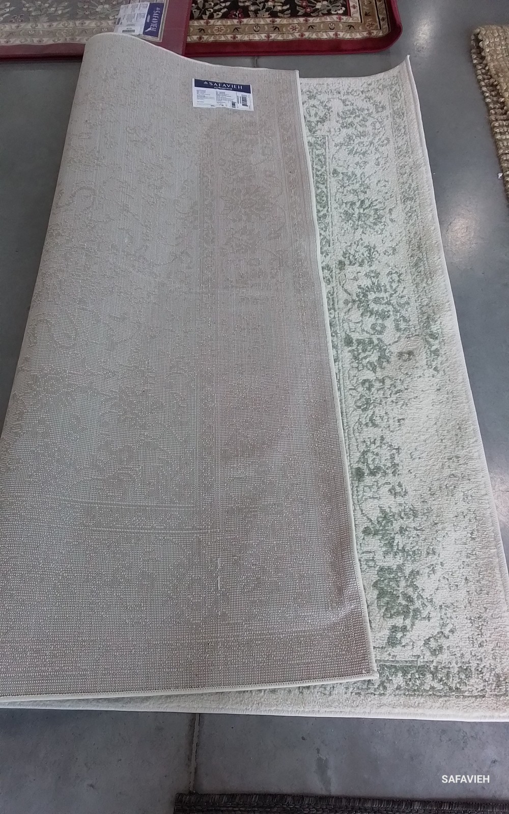 IVORY / SAGE 6′-0″ x 6′-0″ Flaw in Rug, Reduced Price 1172784700 ADR109V-6SQ