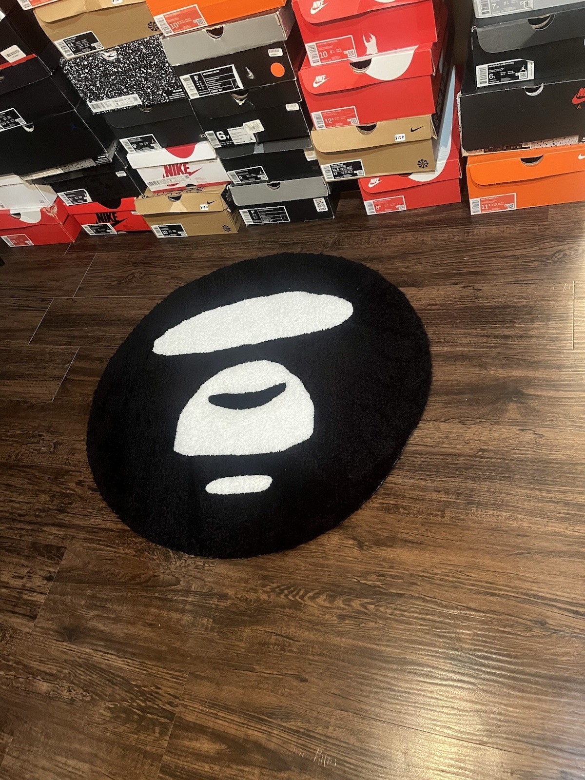 Bape Rug- Custom Tufted Rug Handmade Carpet Home Decor (sz 2ft 3in x 2ft 3in)