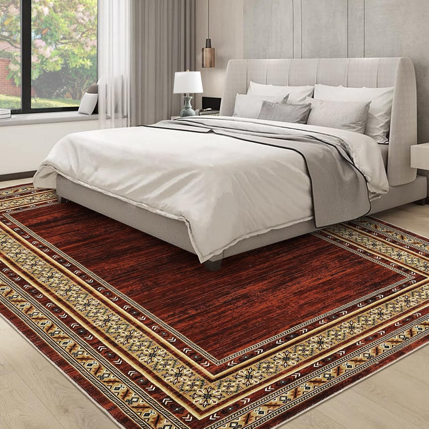 Soft Pearl Velvet Rug for Living Room Folding Geometric Accent Throw Rugs