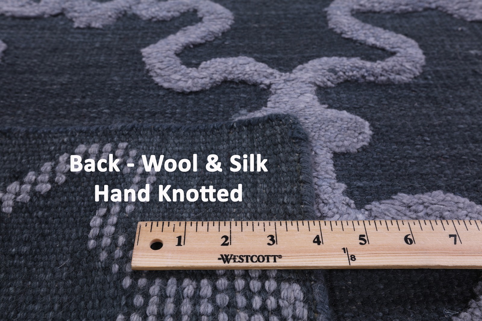 Wool & Silk Moroccan Handmade Rug 6′ 1″ X 9′ 1″ – P2116