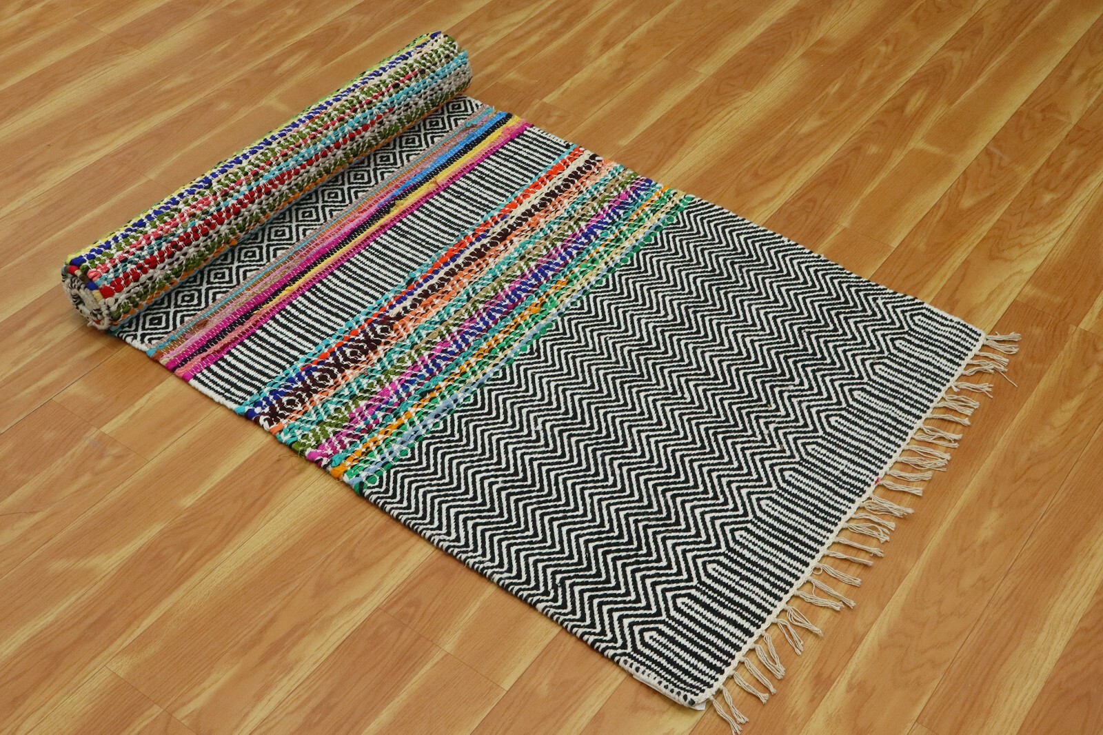 Handwoven Wool Jute Runner Kilim Carpet Hallway Stair Entryway Area Rugs 3×10 Ft