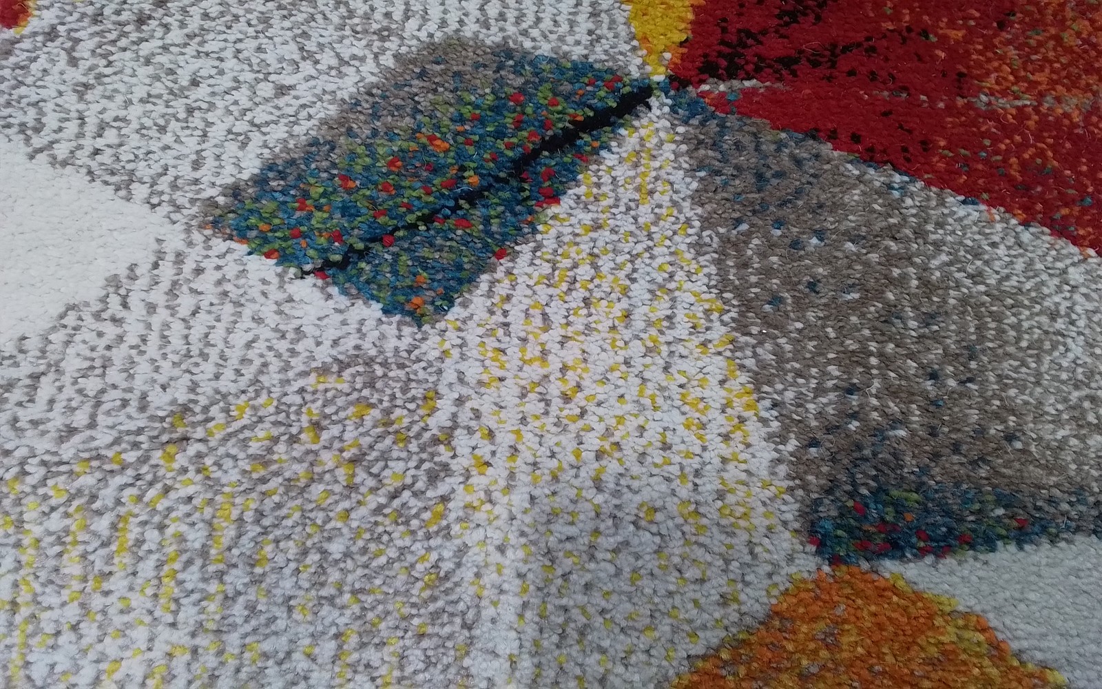 LGREY/ORANGE 2′-3″ x 22′-0″ Back Stain Rug Reduced Price 3172810045 PRL6940F-222