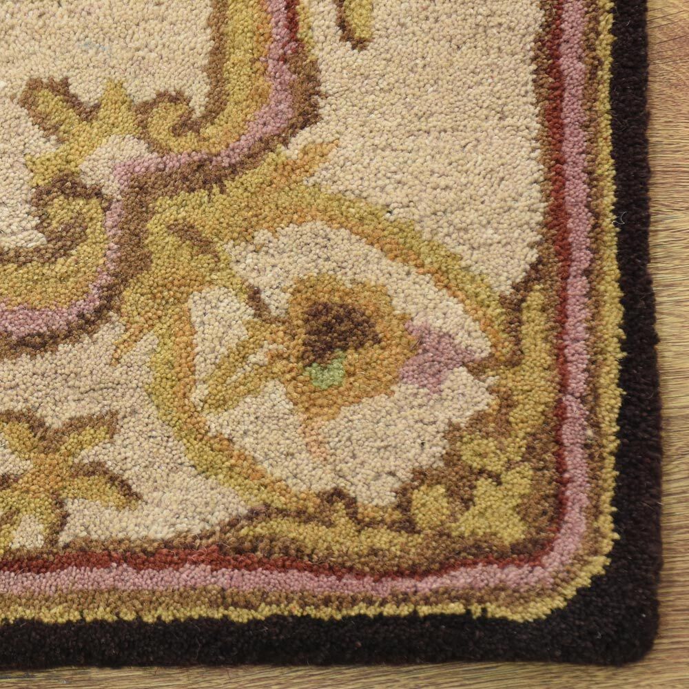 All-Over Pattern Aubusson Ivory Area Rug Hand-tufted Wool All Sizes Carpet