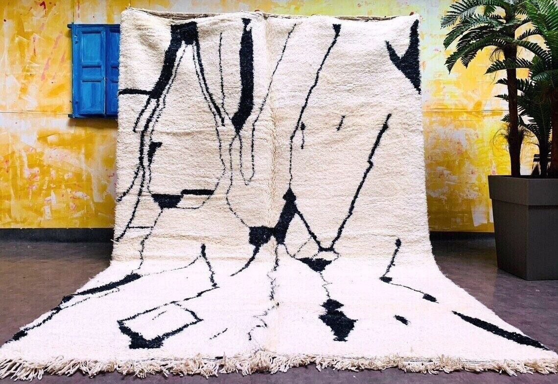 5×8,6×9,8×10,10×14, New Moroccan Berber design Hand-Knotted Moroccan wool rug