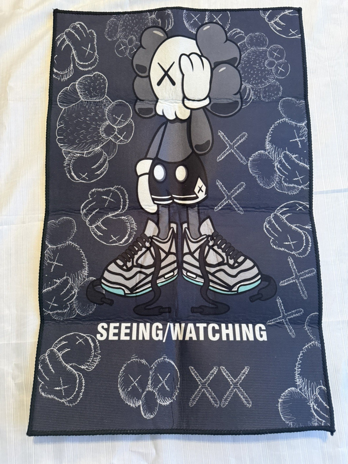 Kaws Off White Area Rug, Sneakerhead, Sneaker Room Carpet Mat, Hypebeast 31×19