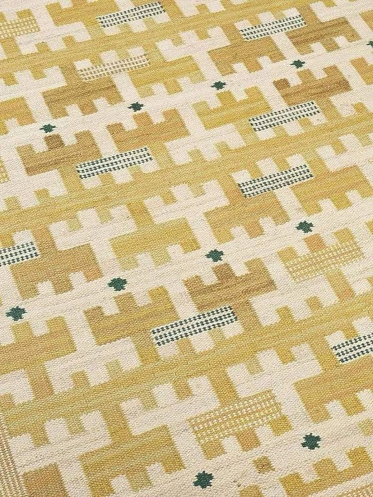 Handwoven Wool kilim, Yellow area Rug, modern Durrie Rug, for your sweet home