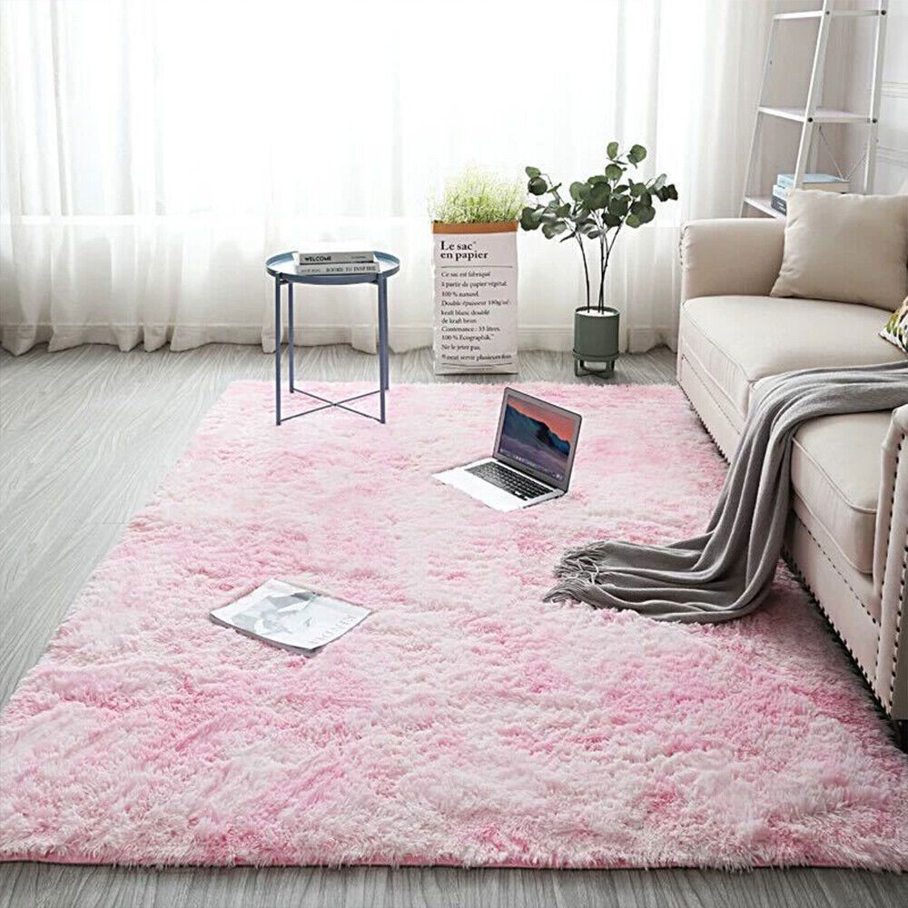 Soft Tie-Dye Area Rugs Shaggy Mat Floor Carpet Fluffy for Bedroom Living Room