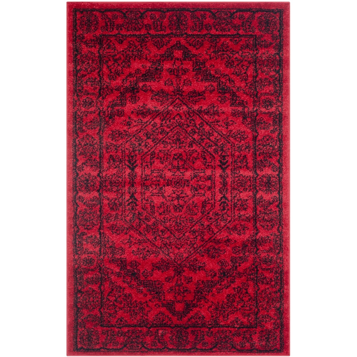 SAFAVIEH Adirondack Collection ADR108F Red / Black Rug