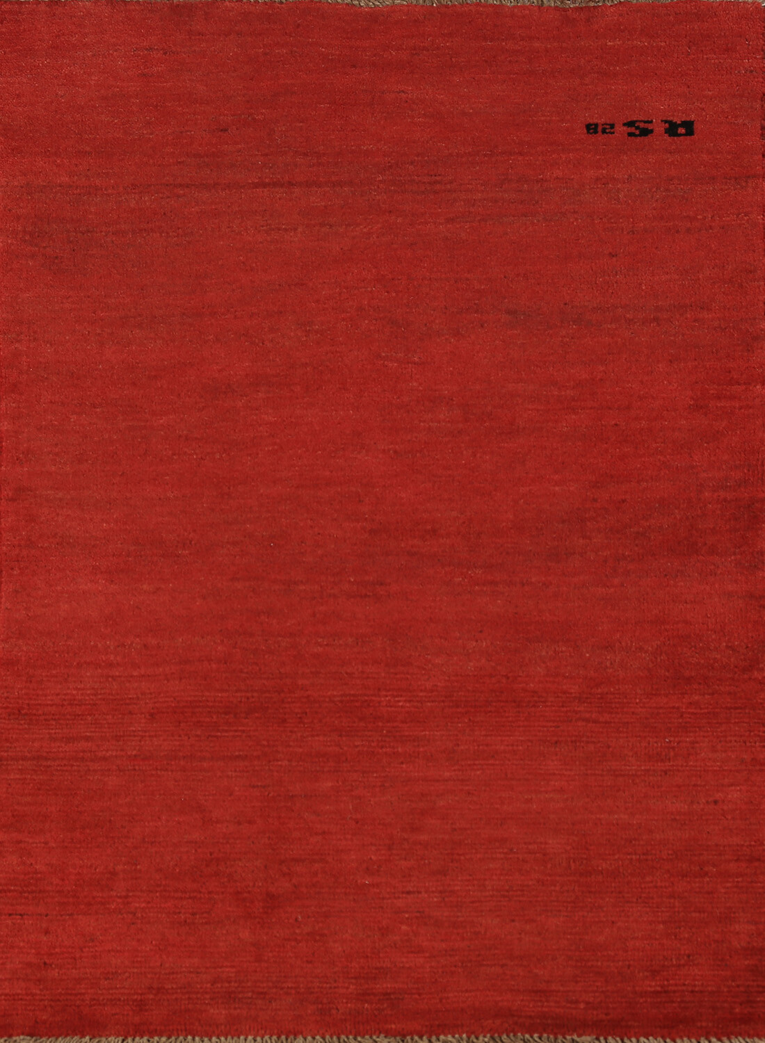 Contemporary Gabbeh Solid Design Wool Rug Perfect for Any Space 4′ 2″ x 2′ 9″