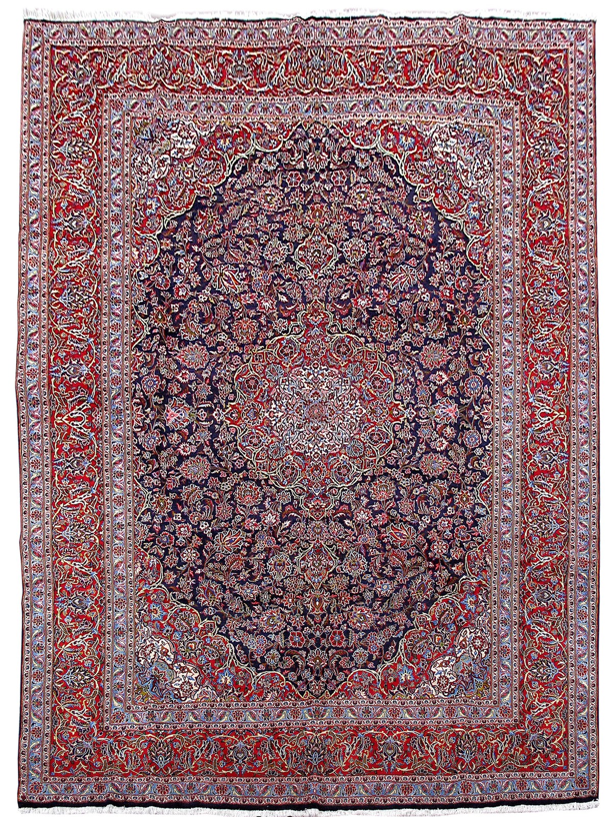 10 x 14 Navy Blye Perrsian Kashaan Rug 80173